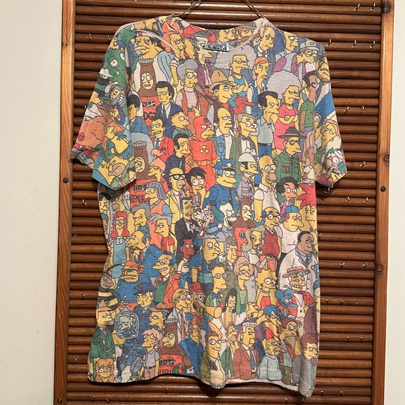 The Simpsons All Over Print T-Shirt Size L - Picture 1 of 8